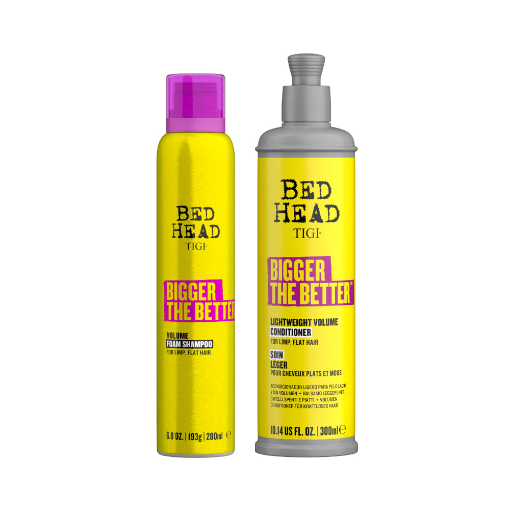 TIGI Bed Head Bigger The Better Shampoo 200ml e Condicionador 300ml