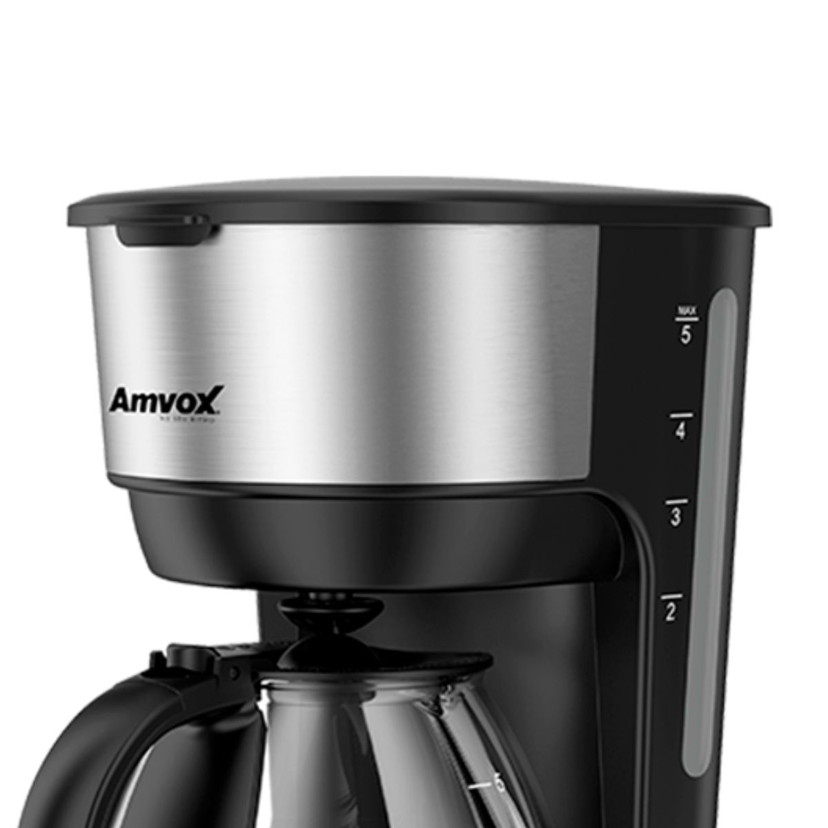 Cafeteira 600W 750ml AMVOX ACF227 18 Xic Prt Inox 110V