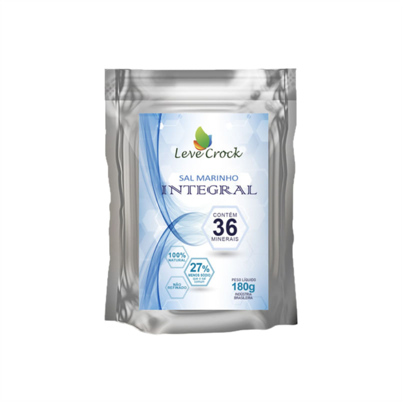 Sal Marinho Integral Leve Crock 180g