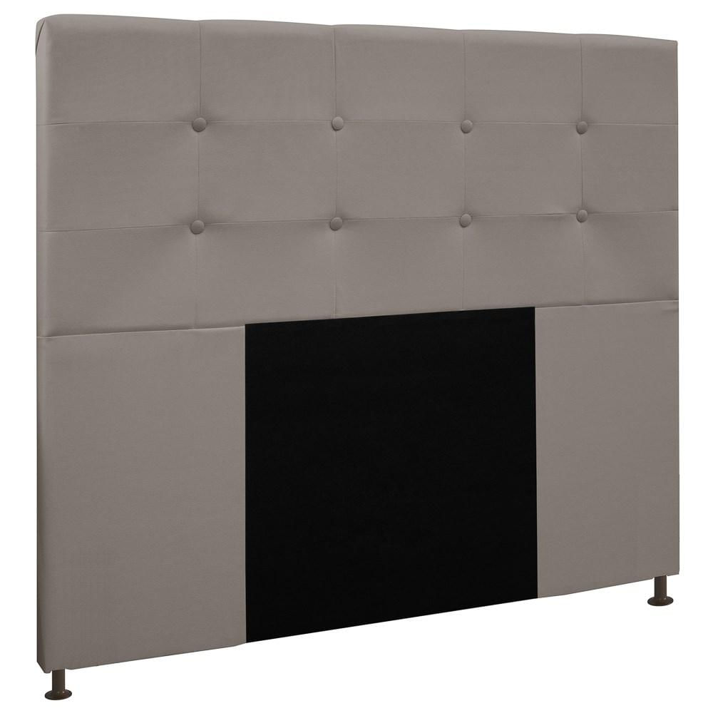 Cabeceira Cama Box Casal King 193cm Safira Suede I02 Bege - Mpozenato