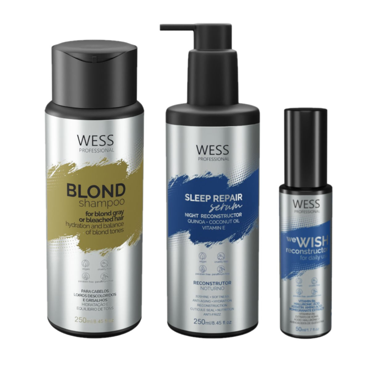 Kit Wess Blond SH 250ml + Sleep 250ml + We Wish 50ml