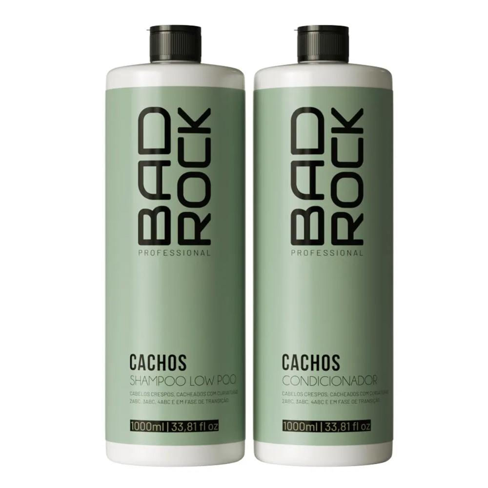 Kit Shampoo + Condicionador Cachos Bad Rock 1000ml