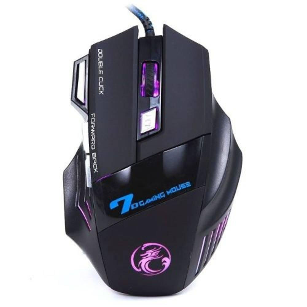 Mouse Gamer Led Alta Precisão Jogos War Pc Notebook 3200dpi 7 Botões