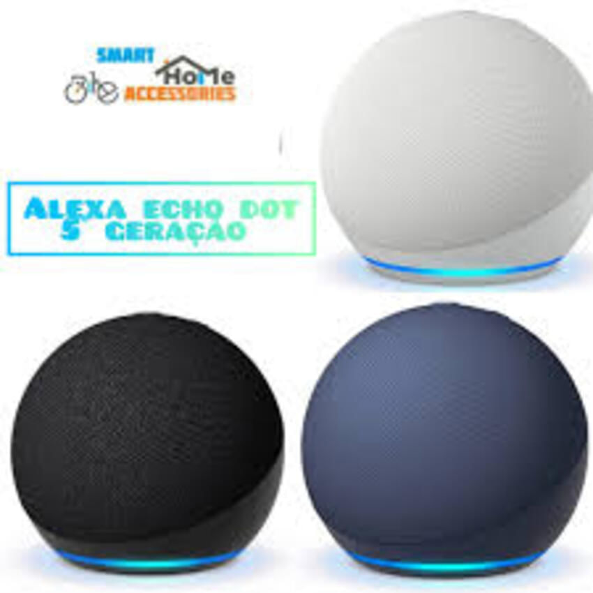 Caixa De Som Inteligente Echo Dot 5ª Geração Smart Speaker