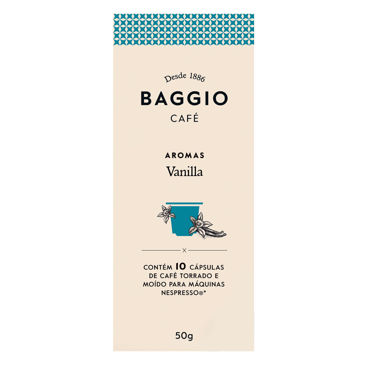 Cápsula Café Gourmet Baggio Vanilla Para cafeteira Nespresso