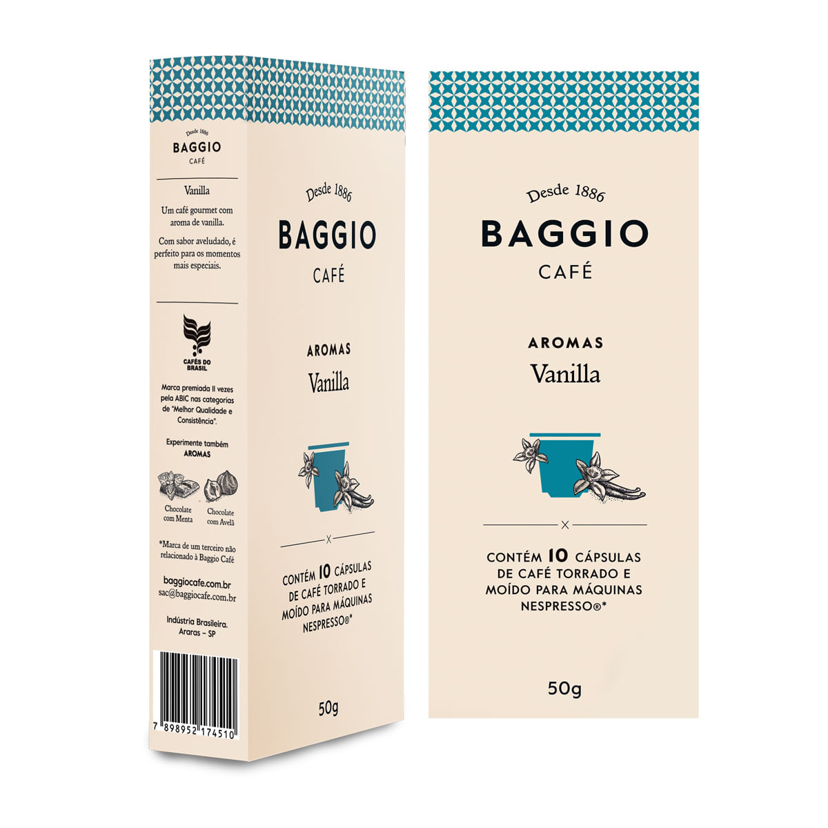 Cápsula Café Gourmet Baggio Vanilla Para cafeteira Nespresso