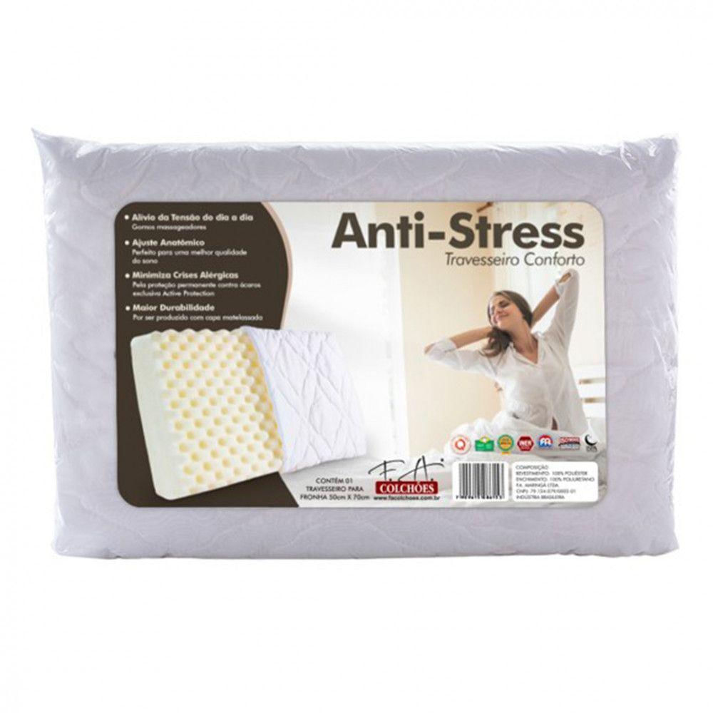 Travesseiro F.A. Maringá Anti-Stress Massageador Branco