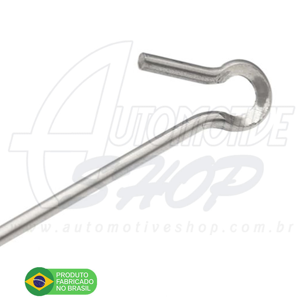 Antena Corta Pipa Moto Retrátil Guidao Aço Inox Prata M11