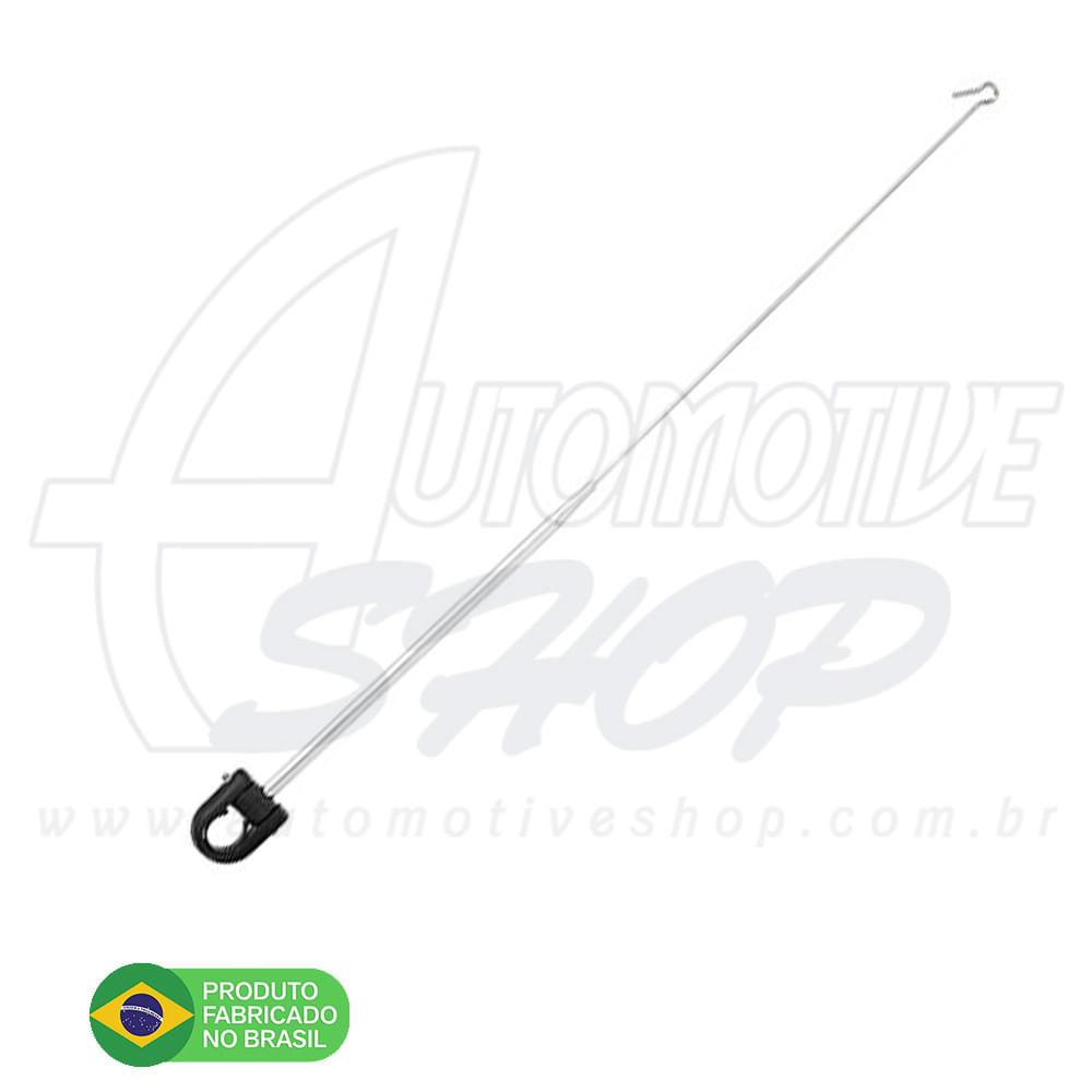 Antena Corta Pipa Moto Retrátil Guidao Aço Inox Prata M11