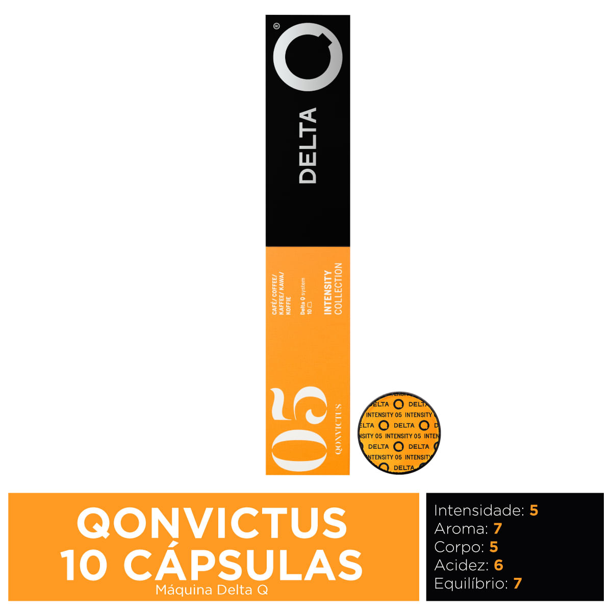 Capsula Café Expresso Delta Q Original Qonvictus Nº05 Cx.10