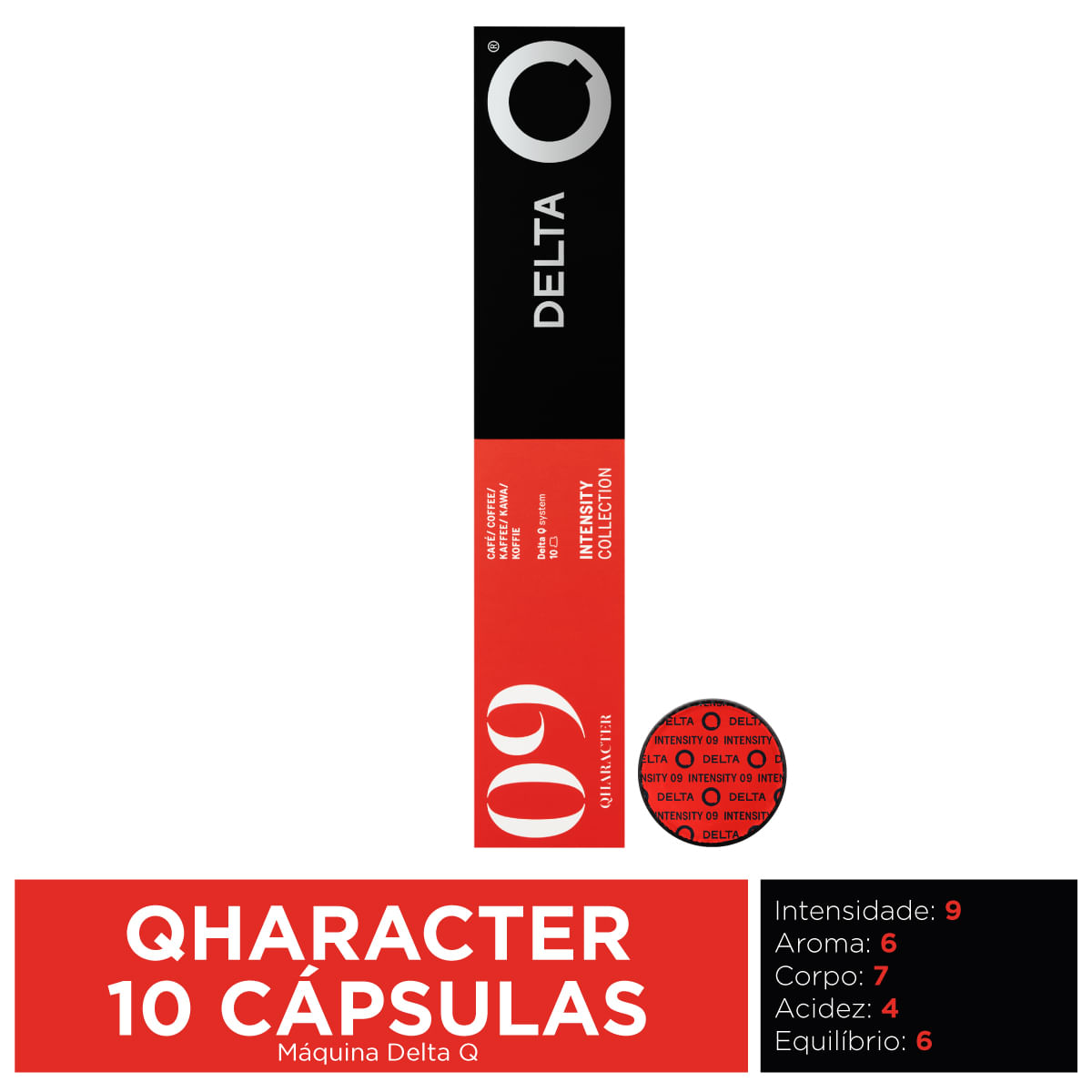 Capsula Café Expresso Delta Q Original Qharacter Nº09 Cx.10