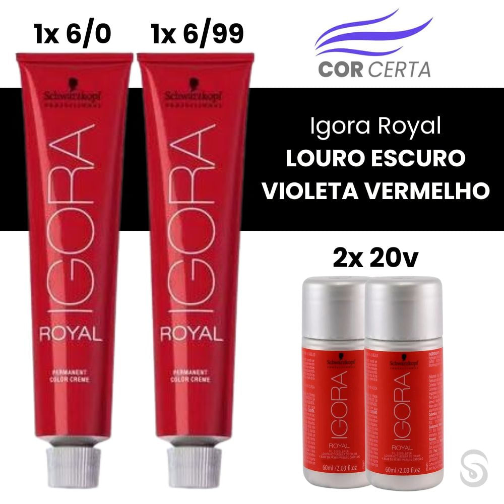 Igora Royal LOURO ESCURO VIOLETA VERMELHO