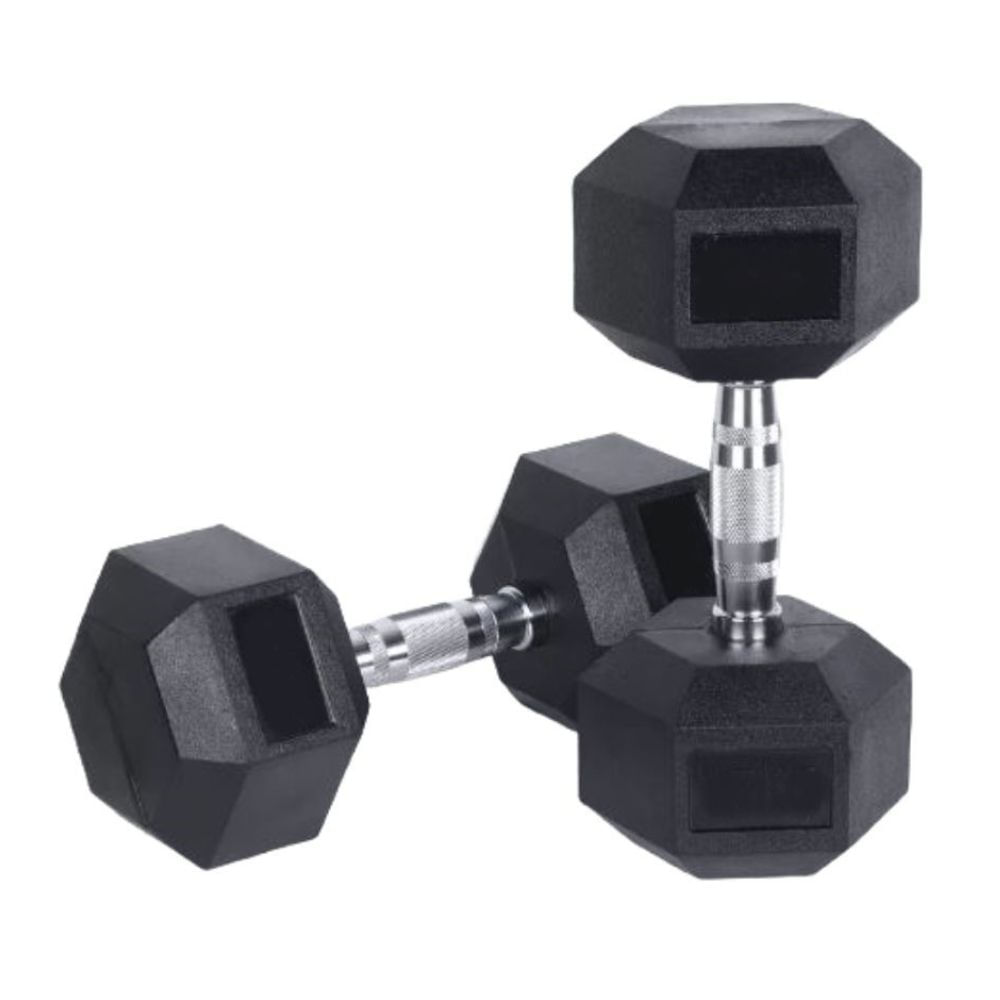 PAR DE HALTERES DUMBELL SEXTAVADO AHEAD SPORTS AS2102 10KG