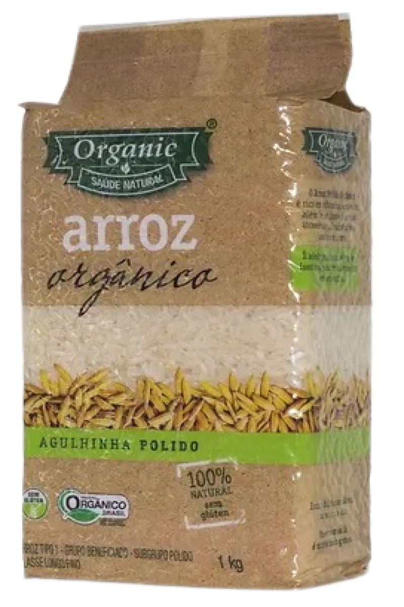 Arroz Agulhinha Polido Orgânico Organic 1kg