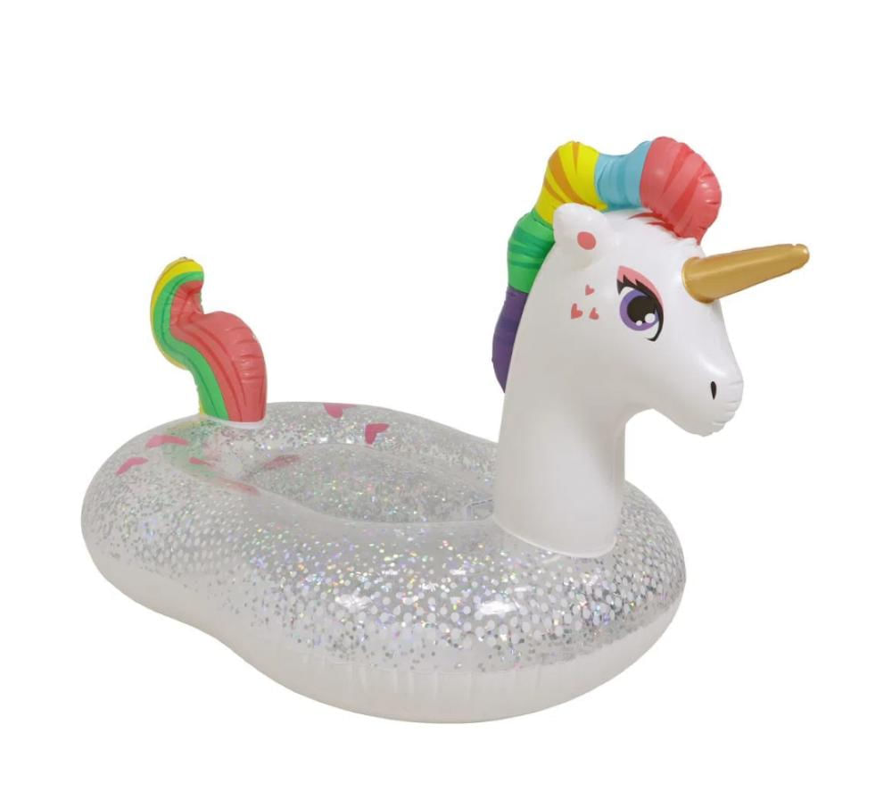 Boia Inflável Unicórnio com Glitter Bel