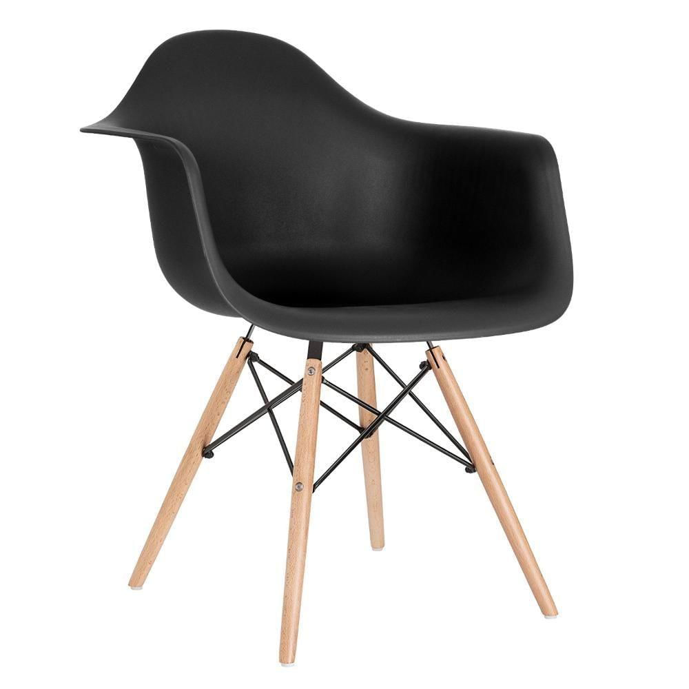 Cadeira Charles Eames Eiffel Daw Clara Preto