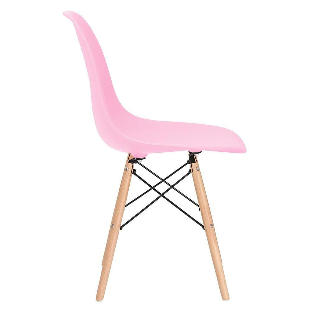 Cadeira Charles Eames Eiffel Dsw Clara Rosa Claro