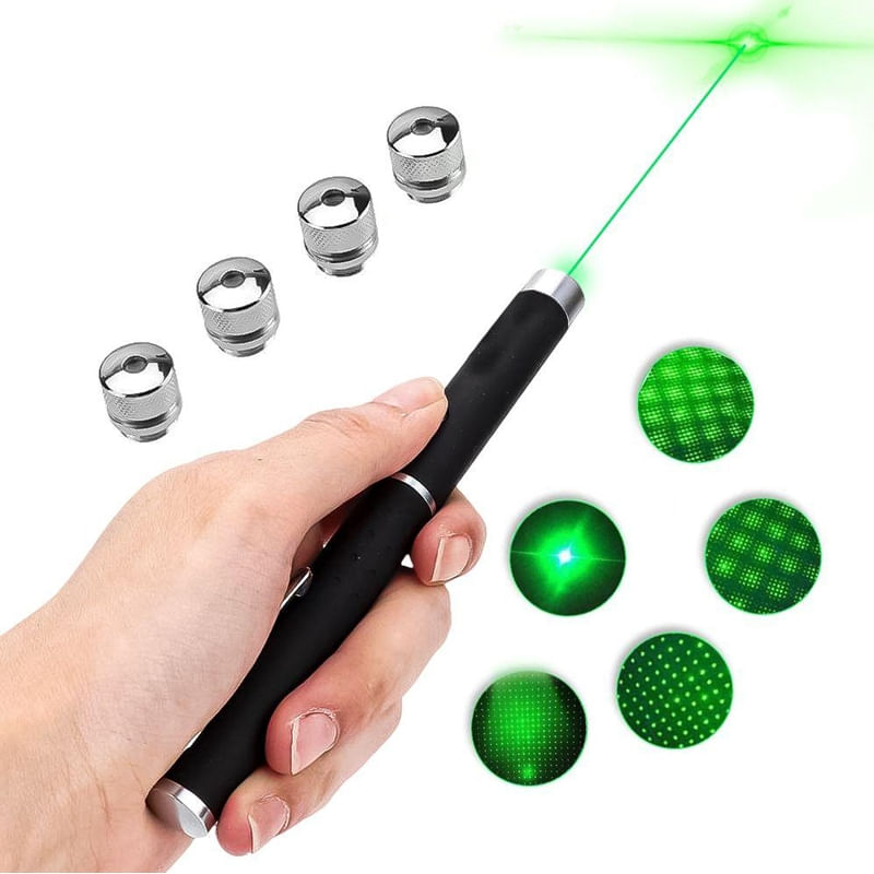 Caneta Laser Pointer 5000mw - Luz Brilhante de Alta Potência, Forma da Caneta