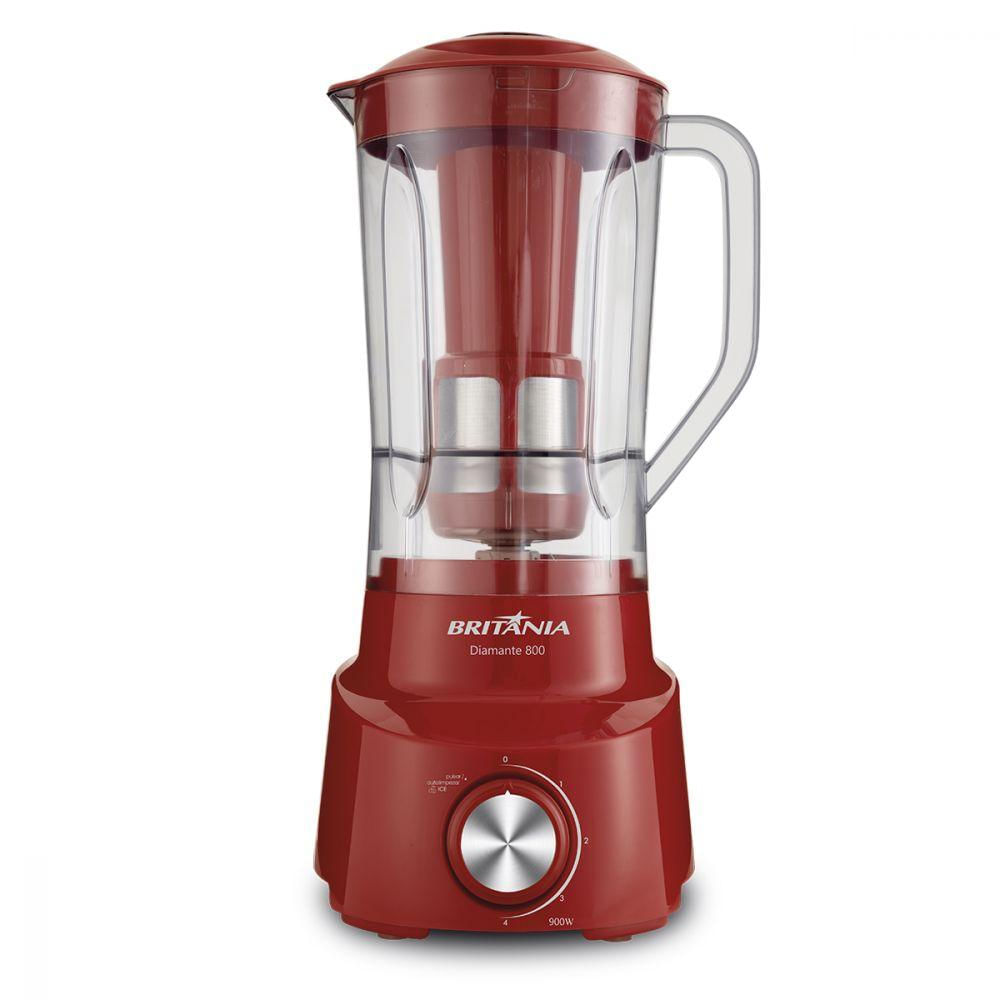 Liquidificador Vermelho 900w Britânia 220v