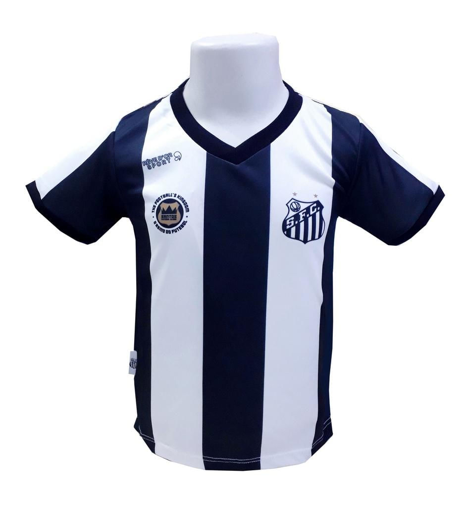 Camiseta Infantil Santos Listrada Oficial