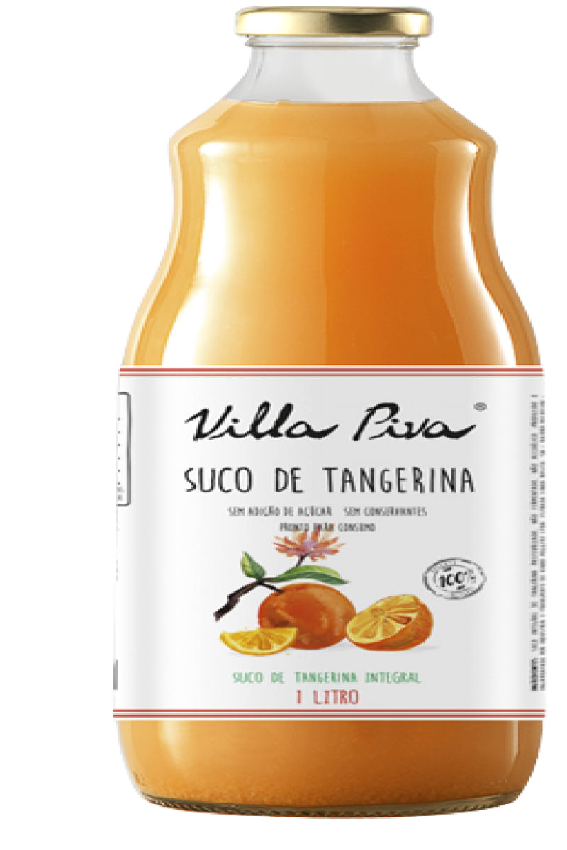 Suco de Tangerina Integral Sem Açúcar Villa Piva 1L