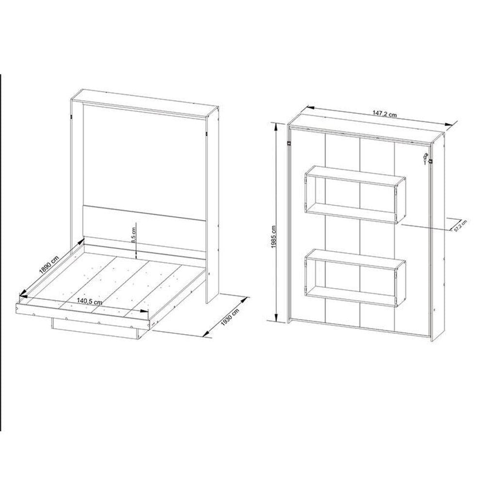 Cama Articulada Casal Cm8016 Branco - Tecnomobili