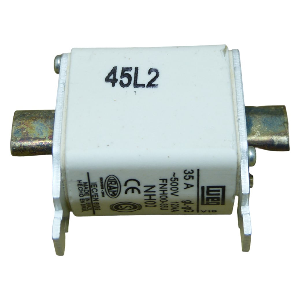 Fusível Retardado Weg FNH00-35K-A 35 Amp 500 V Ca 120Ka (Tipo Nh00) Ar Tipo Nh Contato Faca