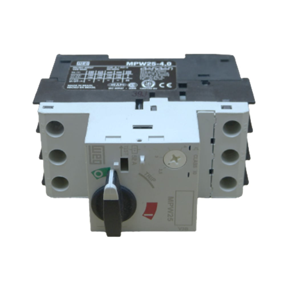 Disjuntor Motor Weg MPW25-3-U004 220v380V440V 2.5 A 4 Amp Proteção TermoMagnética