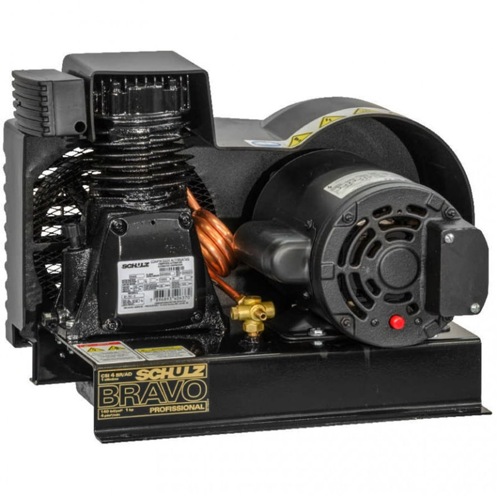 Compressor Schulz Csi 4 Bravo Ar Direto 140 Libras 1 Cv 220v Monofásico