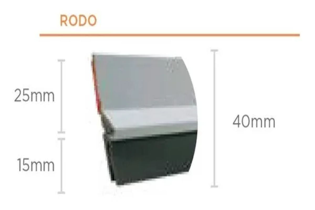 Veda Porta C/ Adesivo 3m 80cm Rodo Silicone Marrom