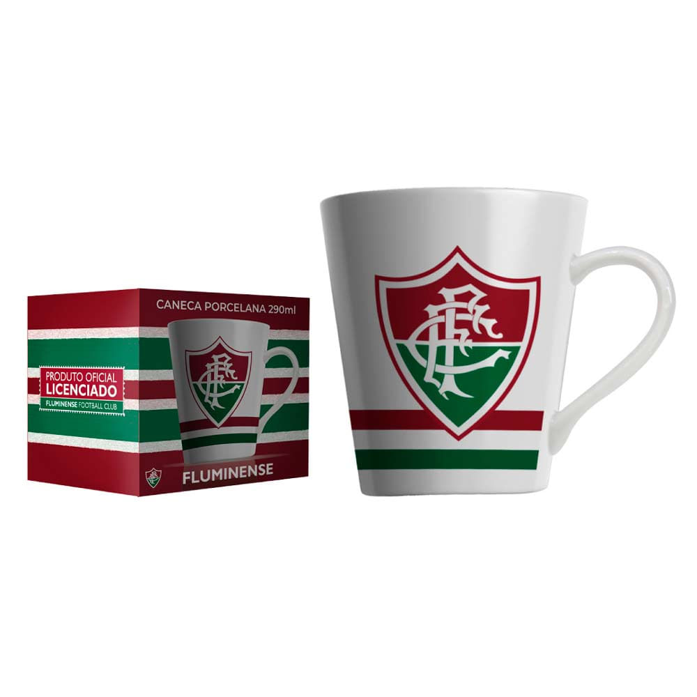 Caneca Porcelana 290ml Allmix Fluminense