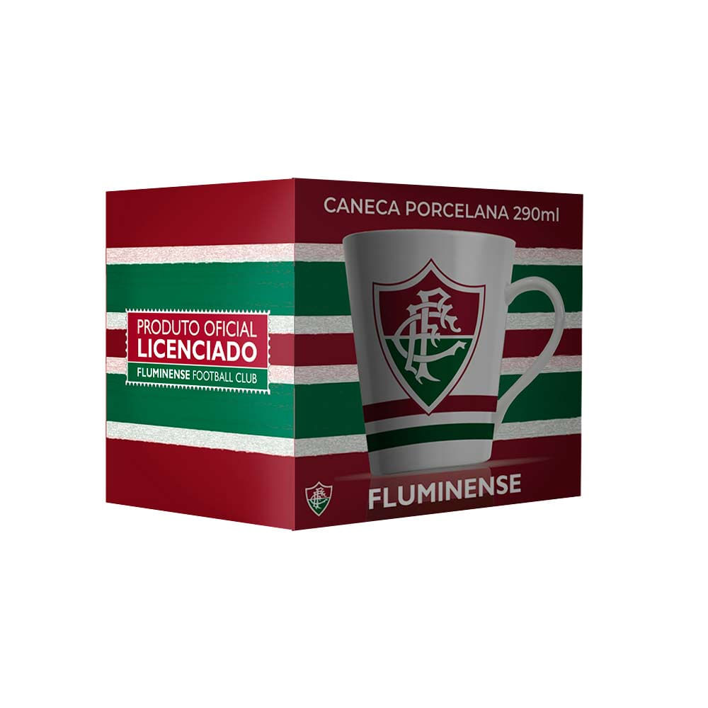 Caneca Porcelana 290ml Allmix Fluminense