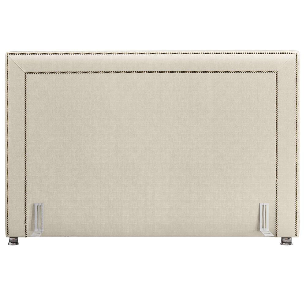 Cabeceira Cama Box Casal 140 cm P05 Berlim Corino Branco - Lyam Decor