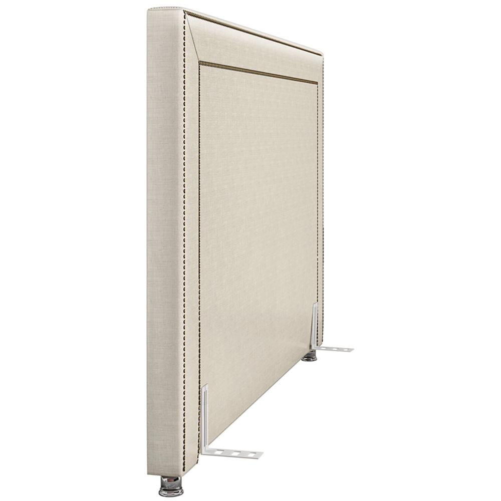 Cabeceira Cama Box Casal 140 cm P05 Berlim Corino Branco - Lyam Decor