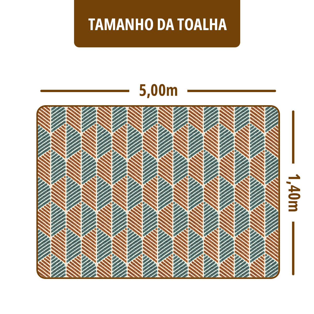 Toalha Mesa Plástica Térmica Oasis 1,40 X 5,00m