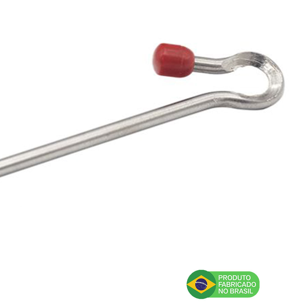 Antena Corta Pipa Moto Fixa Guidao Aço Inox Zincada M2B