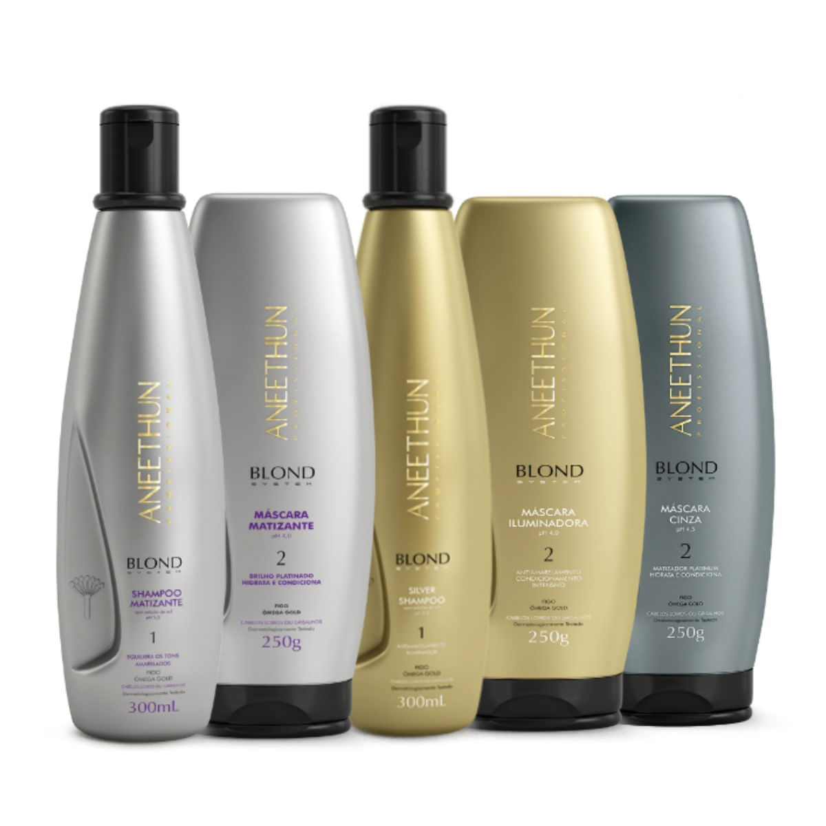 Kit Aneethun Blond System SH M.+Mask M.+SH S.+Mask I.+MaskC.