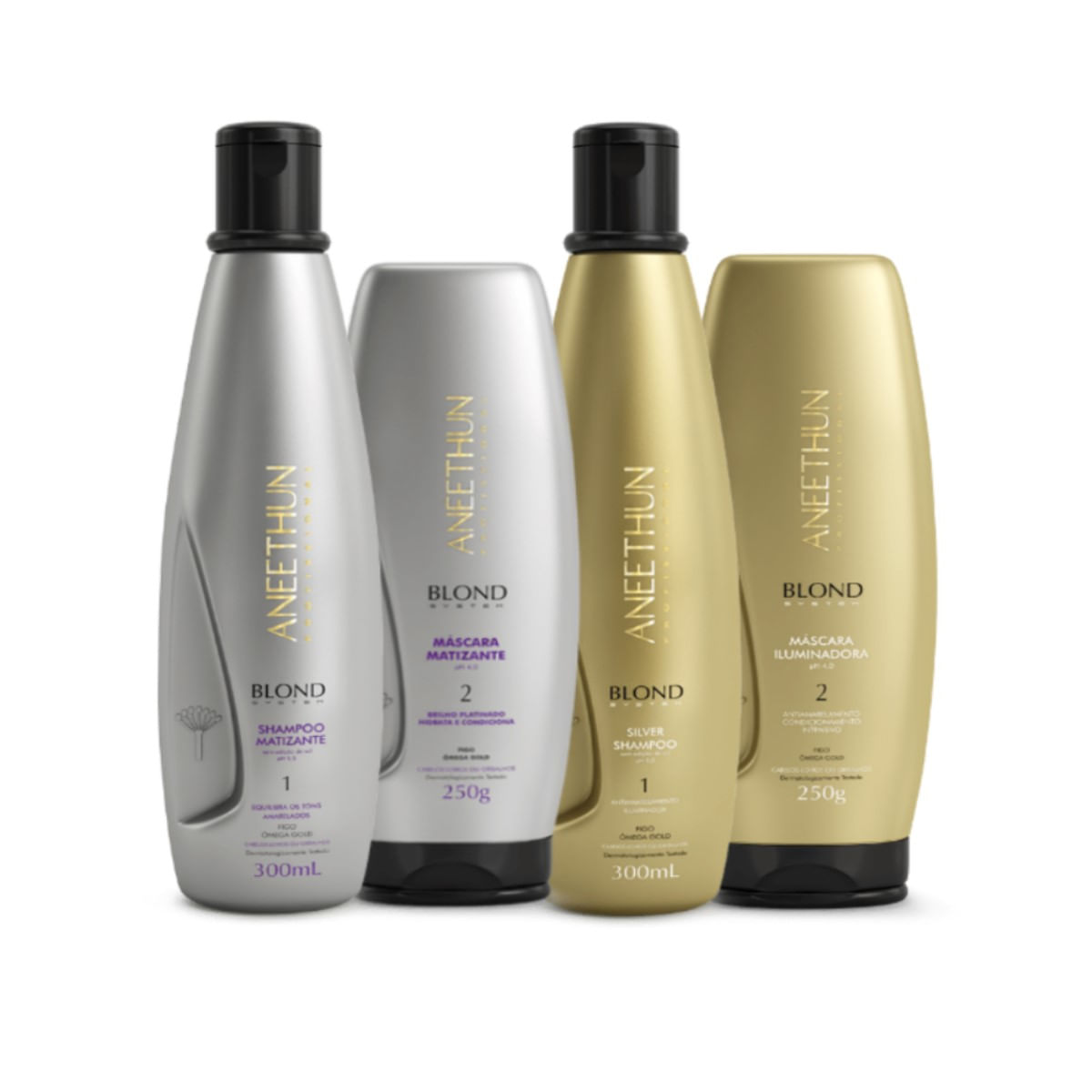 Kit Aneethun Blond System SH M. + Mask M. + SH S. + Mask I.