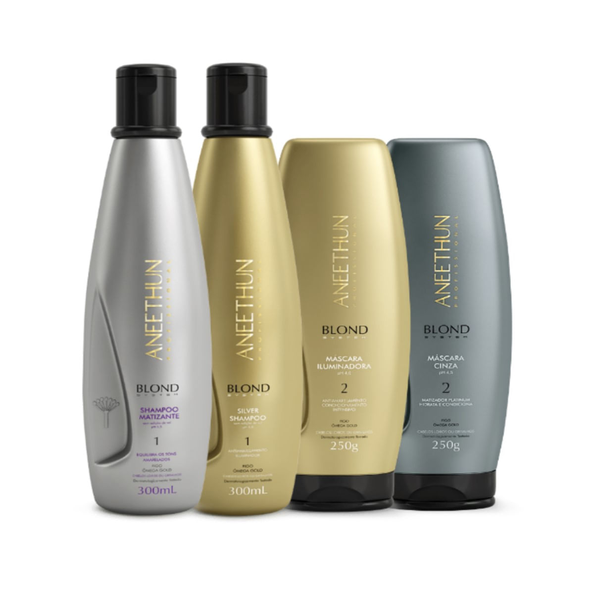 Kit Aneethun Blond System SH M. + SH S. + Mask I. + Mask C.