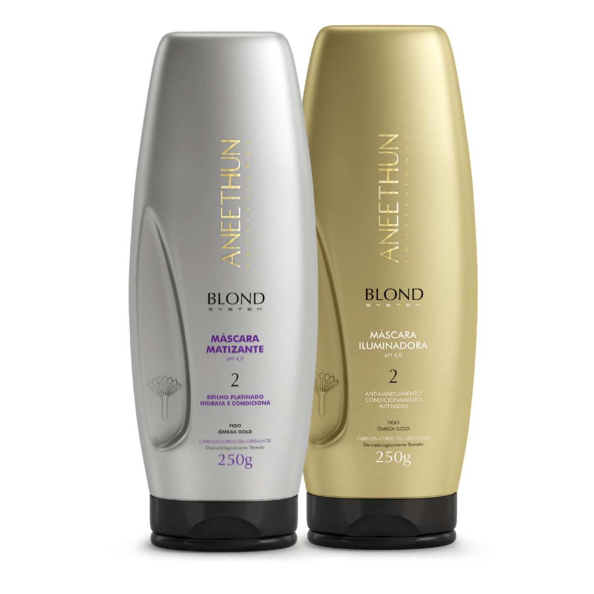 Kit Aneethun Blond System Mask Matizante + Mask Iluminadora