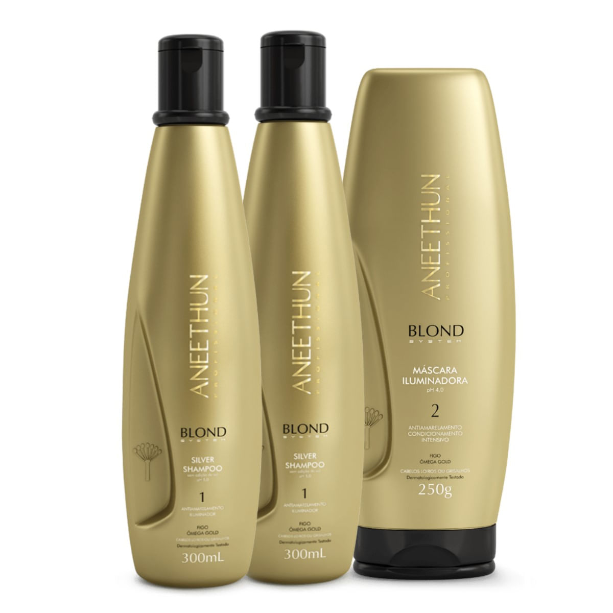 Kit Aneethun Blond System 2SH Silver + Mask Iluminadora 250g