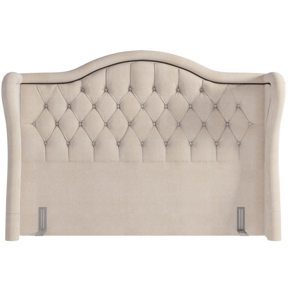 Cabeceira Cama Box Casal Queen 160 cm P05 Lisboa Linho Creme - Lyam Decor