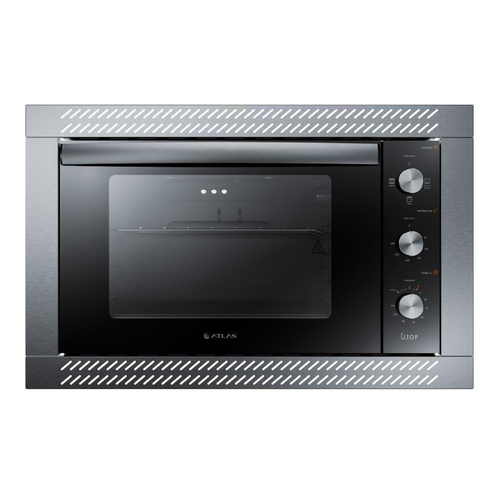 Forno De Embutir Elétrico Preto 44L Com Grill Atlas UTop220V