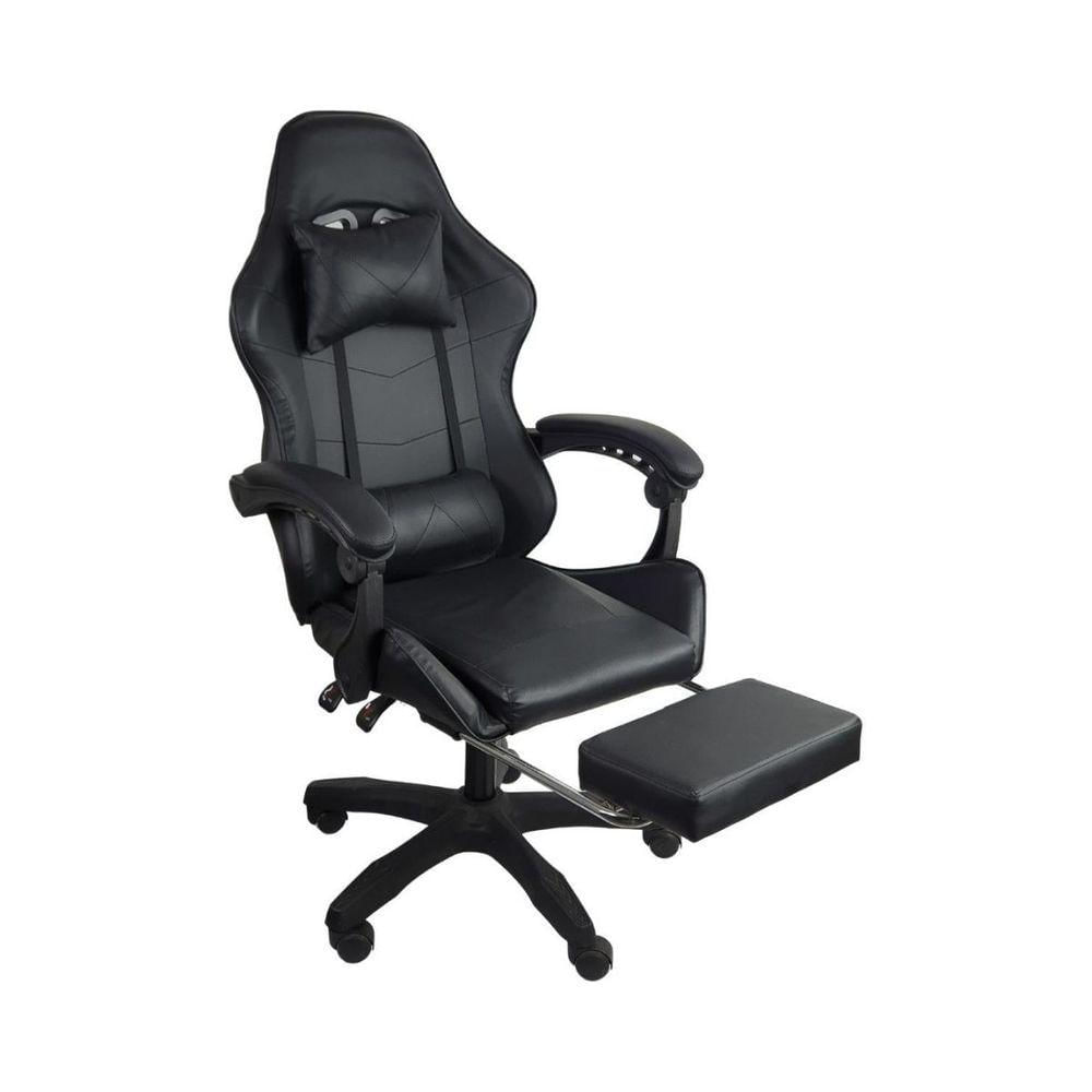 Cadeira Gamer Stillus Ergonômica Com Apoio Para Os Pés Preto