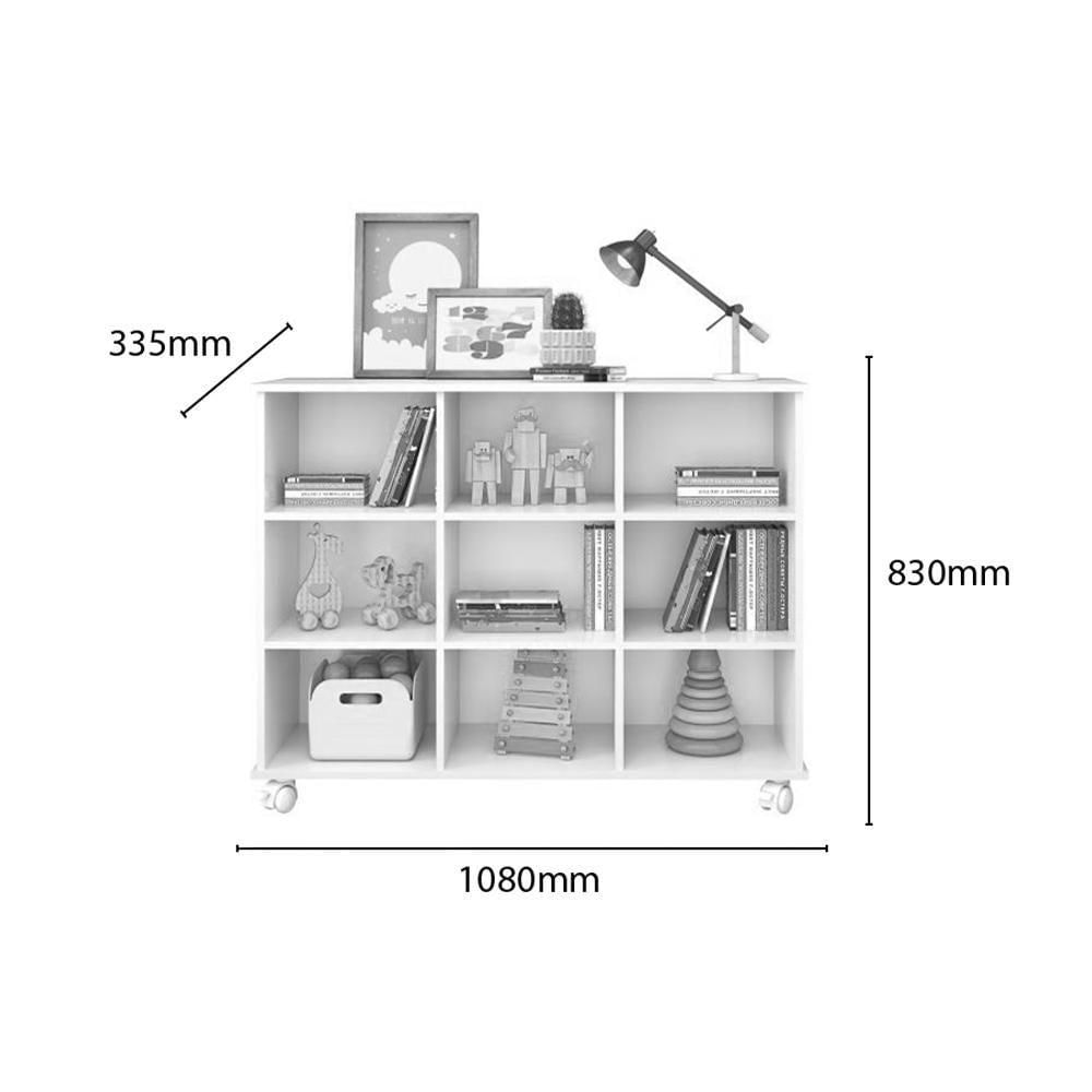 Kit 2 Nichos Organizadores Com 9 Gavetas Branco/Branco