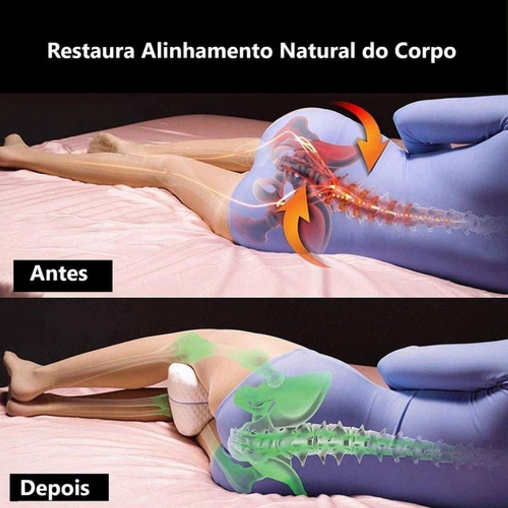 Travesseiro Para Pernas Ortopédico Lavável Profissional