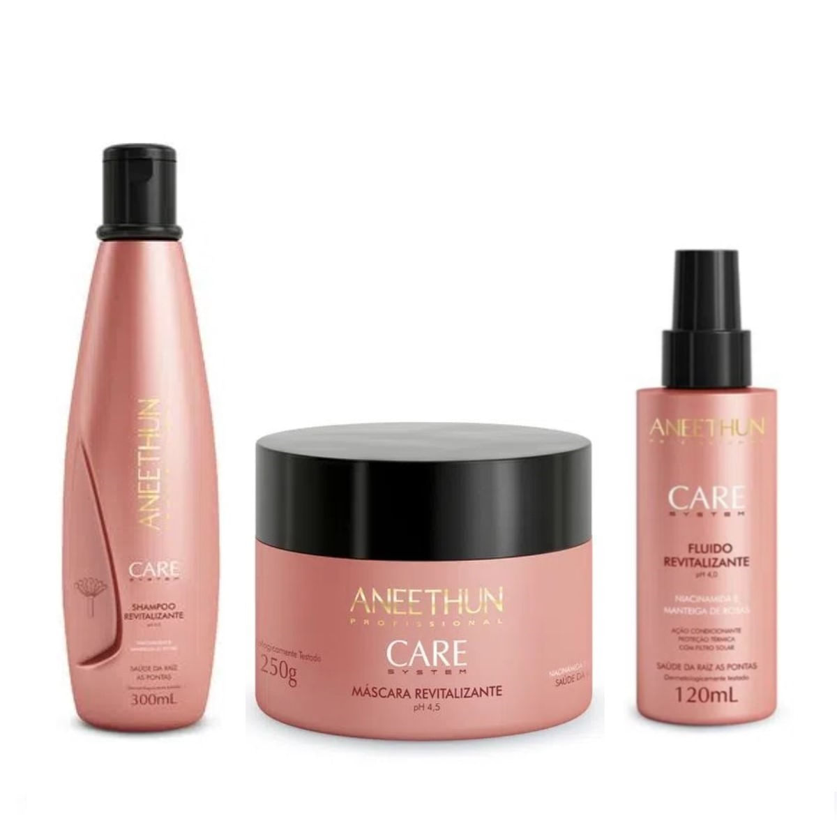 Kit Aneethun Care System SH 300ml + Másk 250g + Fluido 120ml