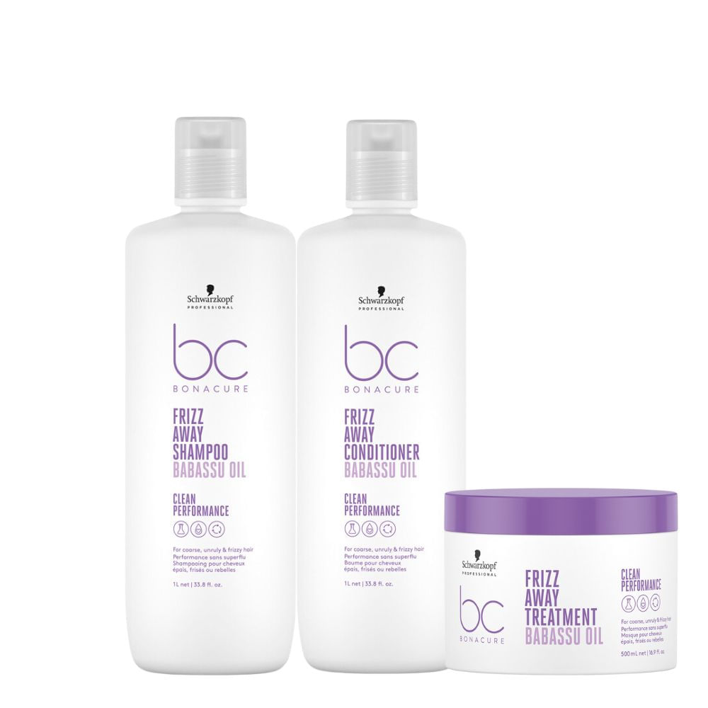 Schwarzkopf BC Away Babassu Shampoo 1l e Cond 1l Masc 500 ml