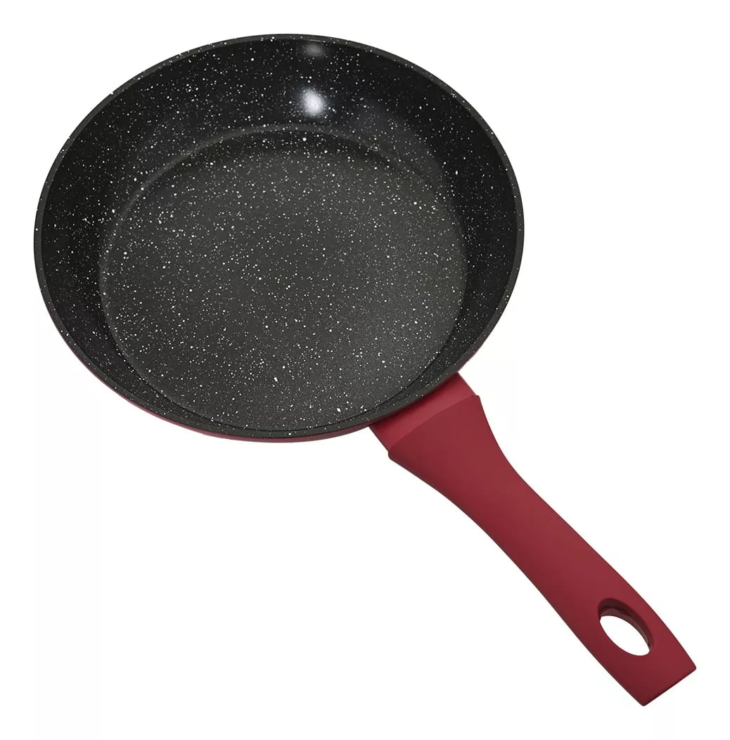 Frigideira Cerâmica Antiaderente 22cm Mimo Style Linha Rubi Cook Para Fogão Indução Panela De Aluminio Multiuso