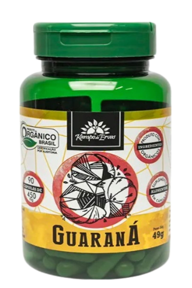 Guaraná Orgânico Kampo de Ervas 90 Cápsulas 450mg